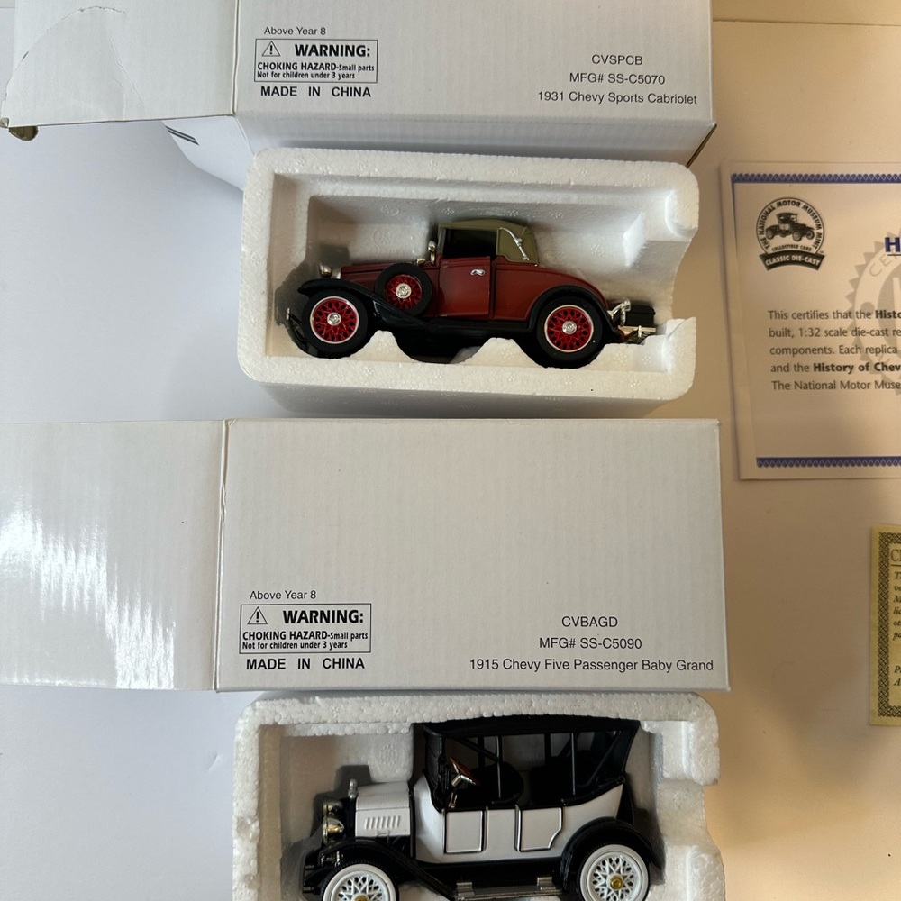 Vintage Chevy Classic Car Models Set - Picture 2 of 6